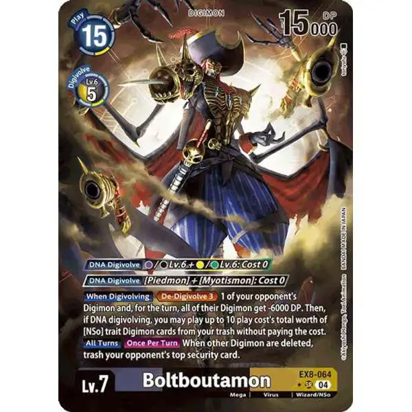 Digimon Trading Card Game Chain of Liberation Super Rare Boltboutamon EX8-064 [Alternate Art]
