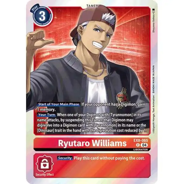 Digimon Trading Card Game Chain of Liberation Rare Ryutaro Williams EX8-065