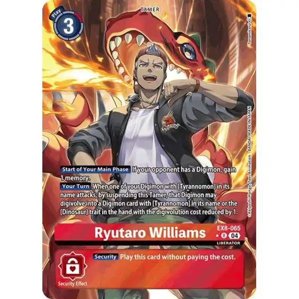 Digimon Trading Card Game Chain of Liberation Rare Ryutaro Williams EX8-065 [Alternate Art]