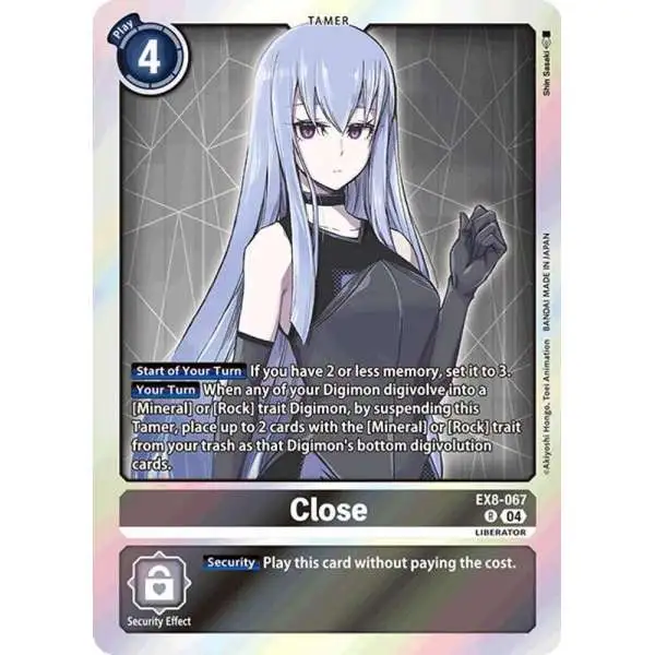 Digimon Trading Card Game Chain of Liberation Rare Close EX8-067