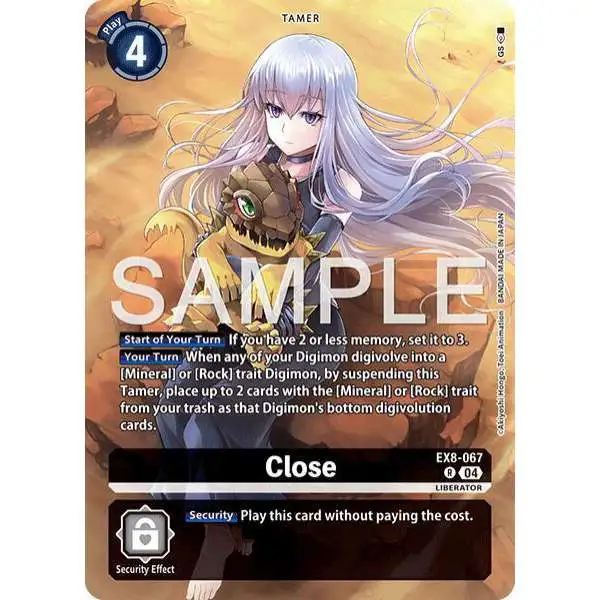 Trading Card Game Chain of Liberation Rare Close (Digimon Liberator Debugger Set) EX8-067 [Alternate Art ]