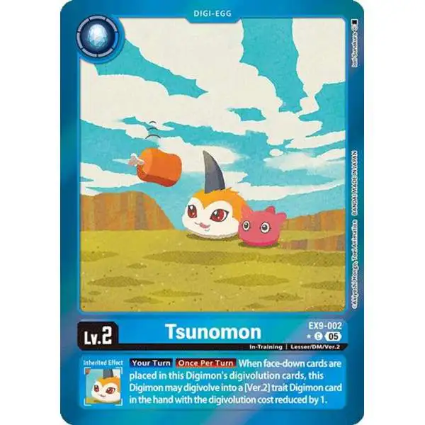 Digimon Trading Card Game Versus Monsters Common Tsunomon EX9-002 [Limited Foil]