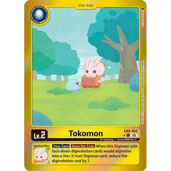Digimon Trading Card Game Versus Monsters Common Tokomon EX9-003 [Limited Foil]