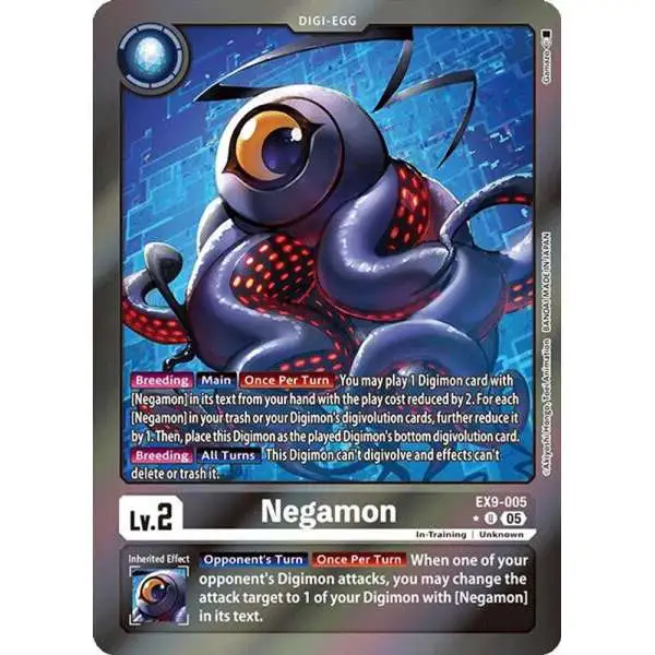 Digimon Trading Card Game Versus Monsters Uncommon Negamon EX9-005 [Limited Foil]