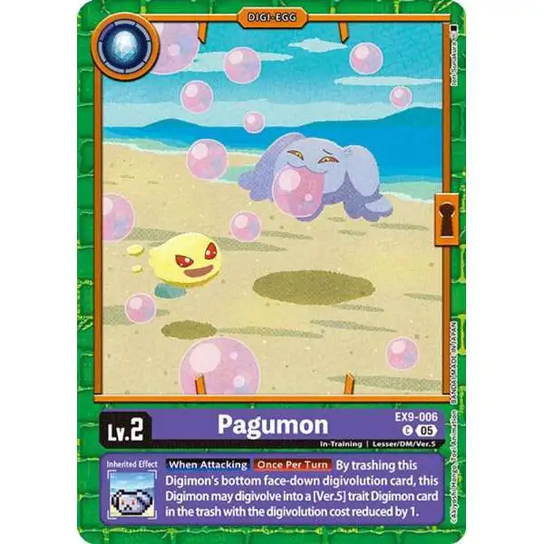 Digimon Trading Card Game Versus Monsters Common Pagumon EX9-006