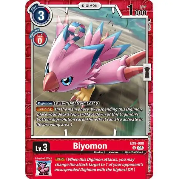 Digimon Trading Card Game Versus Monsters Uncommon Biyomon EX9-008