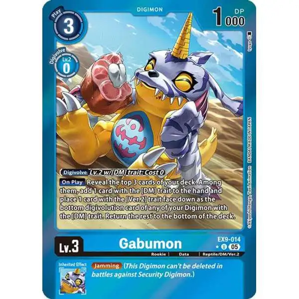 Digimon Trading Card Game Versus Monsters Uncommon Gabumon EX9-014 [Limited Foil]
