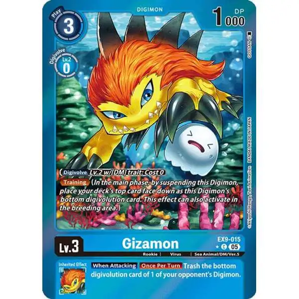 Digimon Trading Card Game Versus Monsters Common Gizamon EX9-015 [Limited Foil]