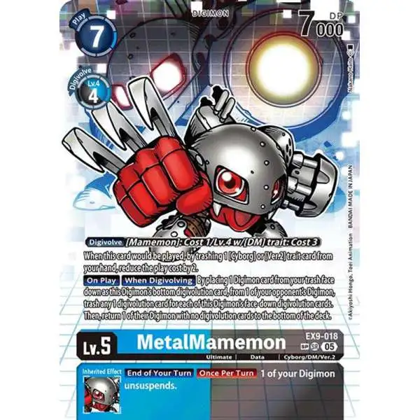 Digimon Trading Card Game Versus Monsters Special Rare MetalMamemon EX9-018 [SP]