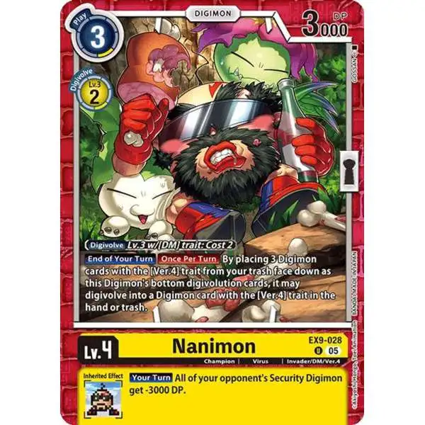 Digimon Trading Card Game Versus Monsters Uncommon Nanimon EX9-028