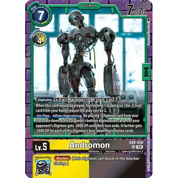 Digimon Trading Card Game Versus Monsters Super Rare Andromon EX9-030