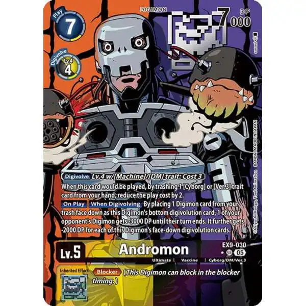 Digimon Trading Card Game Versus Monsters Super Rare Andromon EX9-030 [Alternate Art]