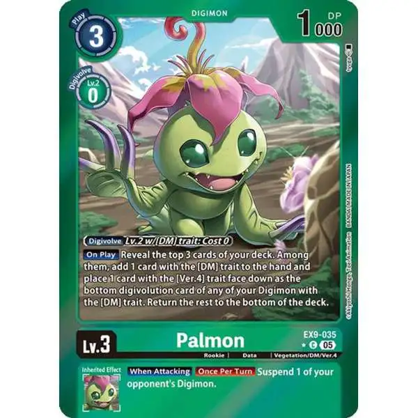 Digimon Trading Card Game Versus Monsters Common Palmon EX9-035 [Limited Foil]