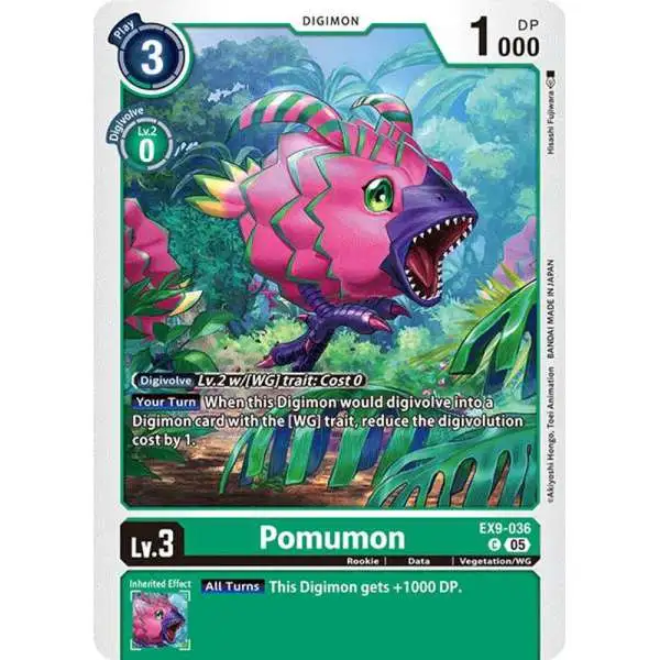 Digimon Trading Card Game Versus Monsters Common Pomumon EX9-036
