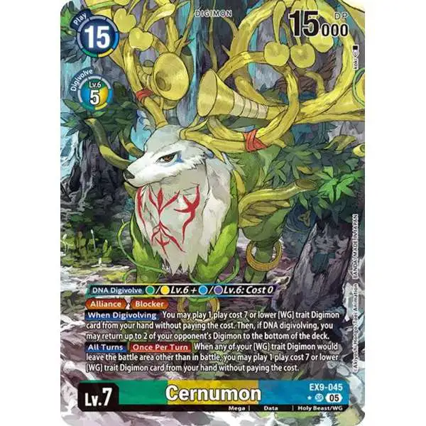 Digimon Trading Card Game Versus Monsters Super Rare Cernumon EX9-045 [Alternate Art]