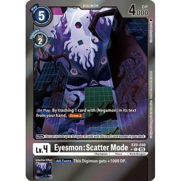 Digimon Trading Card Game Versus Monsters Common Eyesmon: Scatter Mode EX9-048 [Limited Foil]