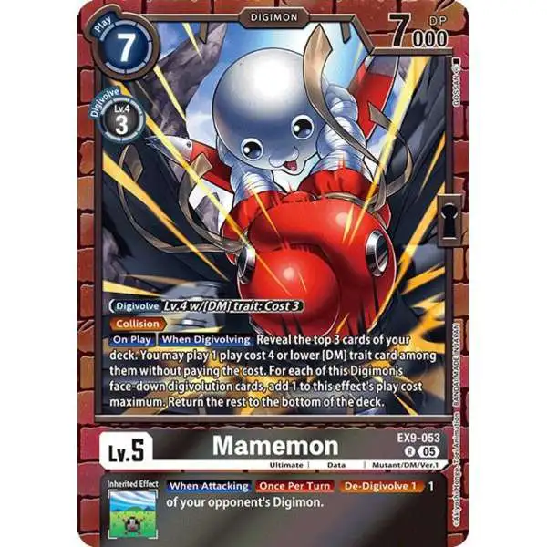 Digimon Trading Card Game Versus Monsters Rare Mamemon EX9-053