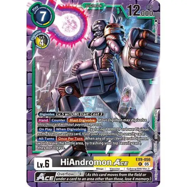 Digimon Trading Card Game Versus Monsters Rare HiAndromon ACE EX9-056