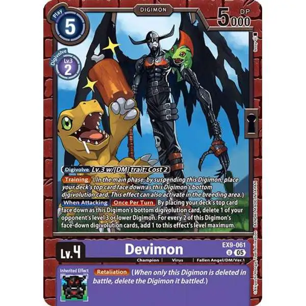 Digimon Trading Card Game Versus Monsters Uncommon Devimon EX9-061