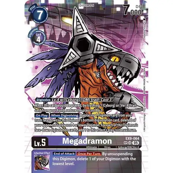 Digimon Trading Card Game Versus Monsters Special Rare Megadramon EX9-064 [SP]