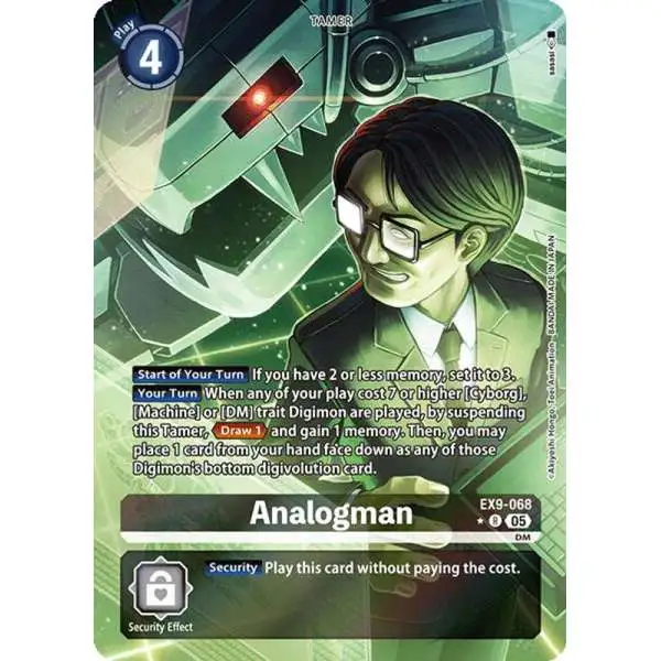 Digimon Trading Card Game Versus Monsters Rare Analogman EX9-068 [Alternate Art]