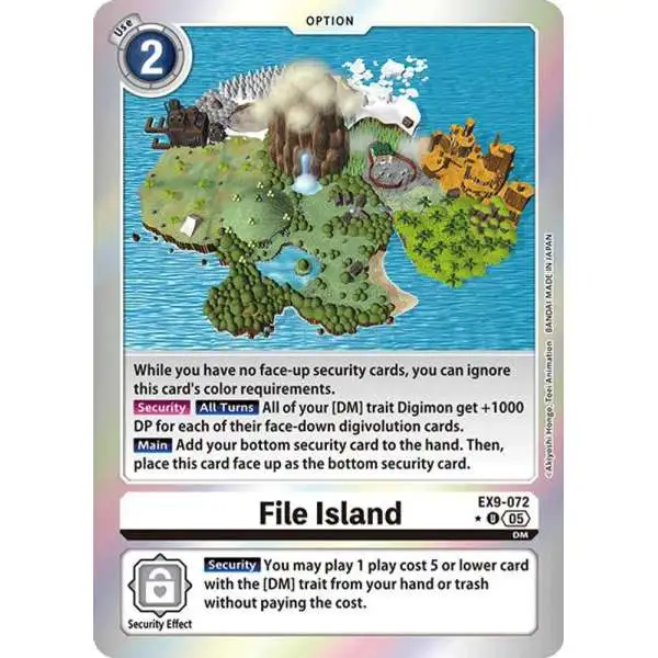 Digimon Trading Card Game Versus Monsters Uncommon File Island EX9-072 [Limited Foil]