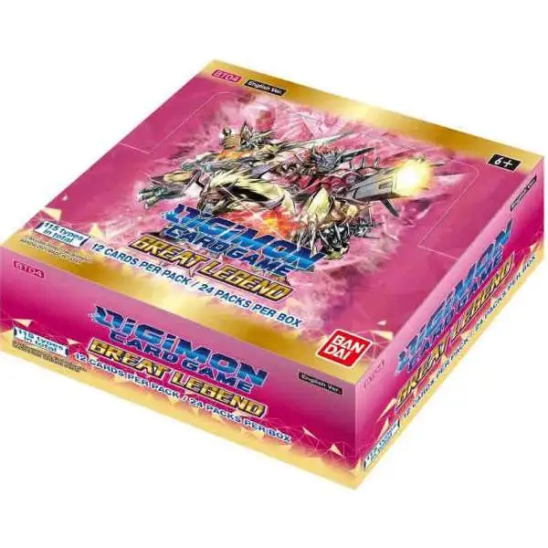 Digimon Trading Card Game Great Legend Booster Box [24 Packs]