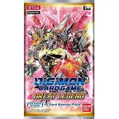 Digimon Trading Card Game Great Legend Booster Pack [12 Cards]