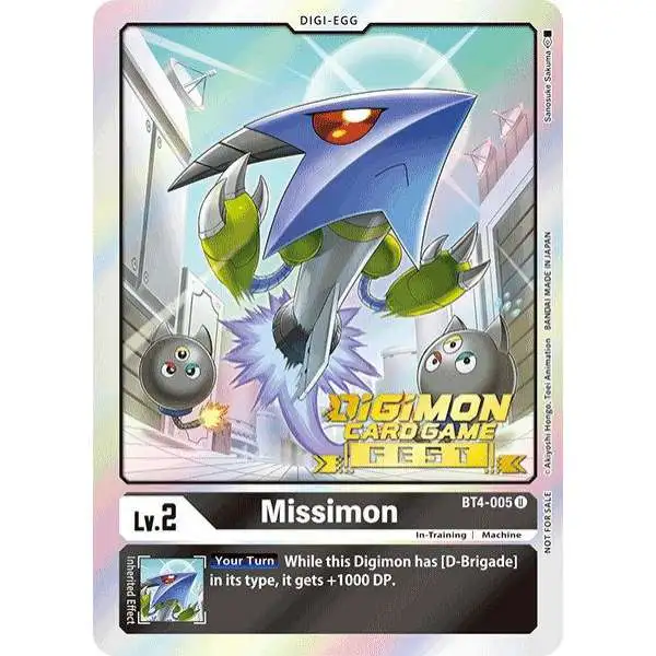 Digimon Trading Card Game Great Legend Promo Missimon BT4-005 [Digimon Card Game Fest 2022]