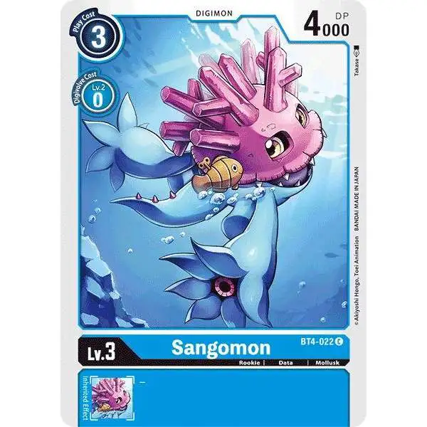 Digimon Trading Card Game Great Legend Common Sangomon BT4-022