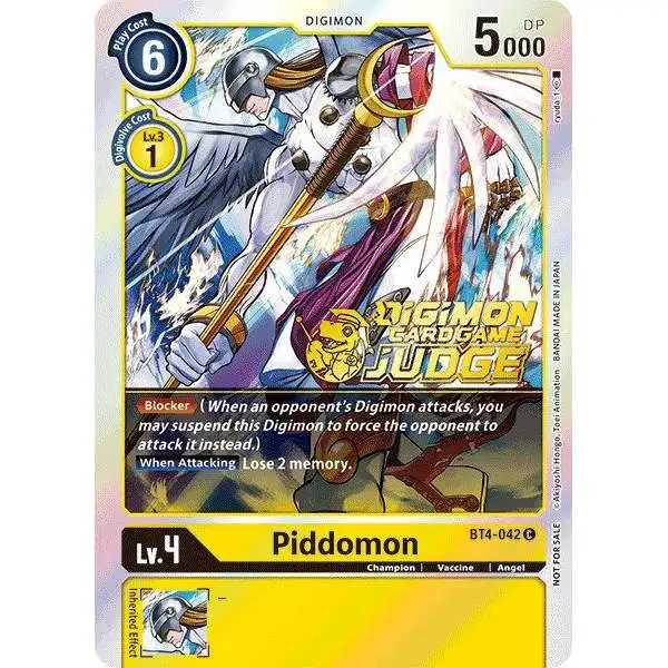 Digimon Trading Card Game Great Legend Promo Piddomon BT4-042 [Judge Pack 1]