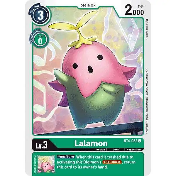 Digimon Trading Card Game Great Legend Uncommon Lalamon BT4-052
