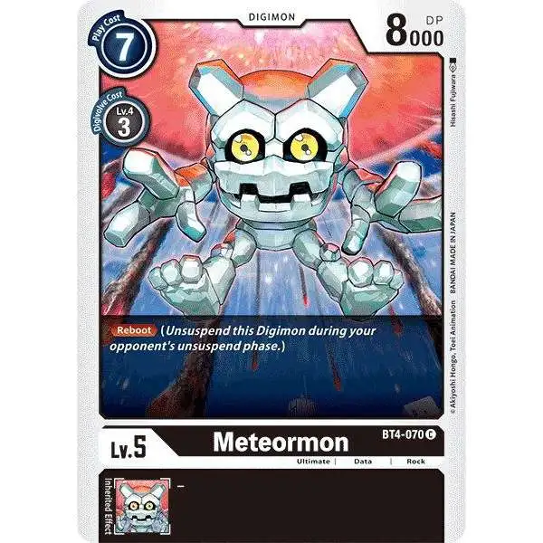 Digimon Trading Card Game Great Legend Common Meteormon BT4-070