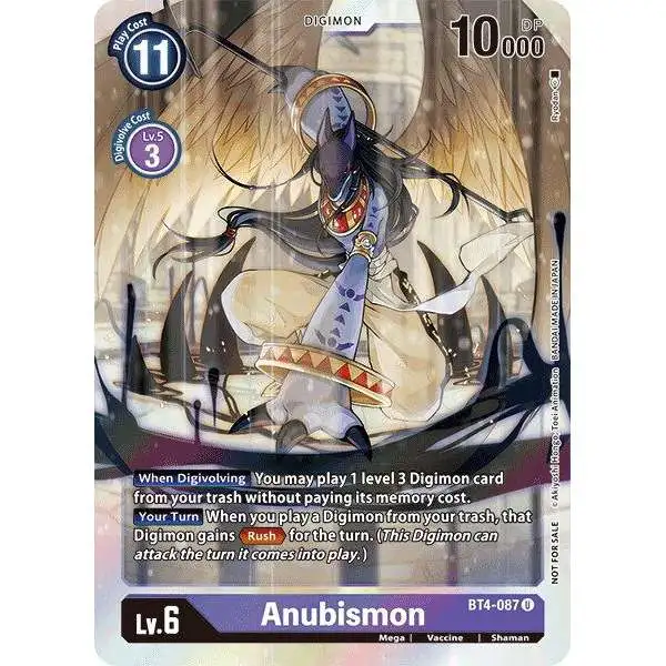 Digimon Trading Card Game Great Legend Uncommon Anubismon BT4-087 [Event Pack 2]
