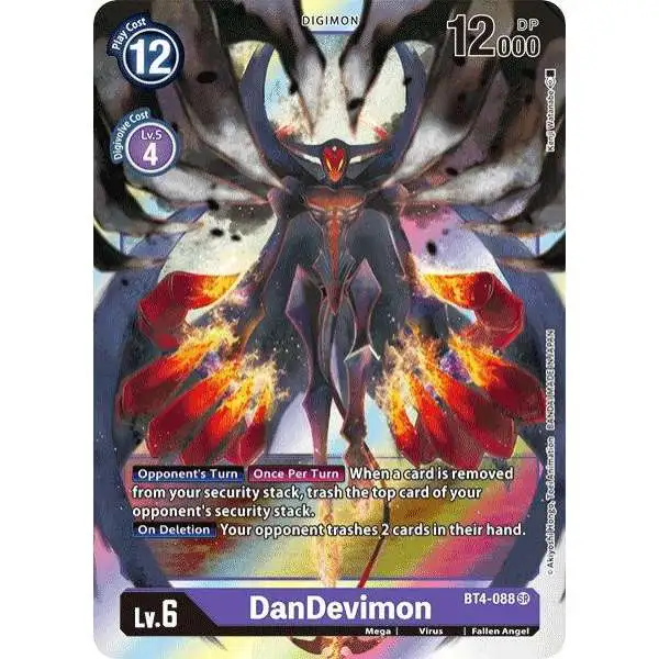 Digimon Trading Card Game Great Legend Super Rare DanDevimon BT4-088