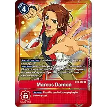 Digimon Trading Card Game Great Legend Rare Marcus Damon BT4-092 [Box Topper]