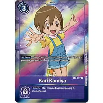 Digimon Trading Card Game Great Legend Rare Kari Kamiya BT4-097 [Box Topper]