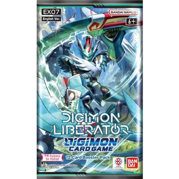 Digimon Trading Card Game Liberator Booster Pack EX07 [12 Cards]