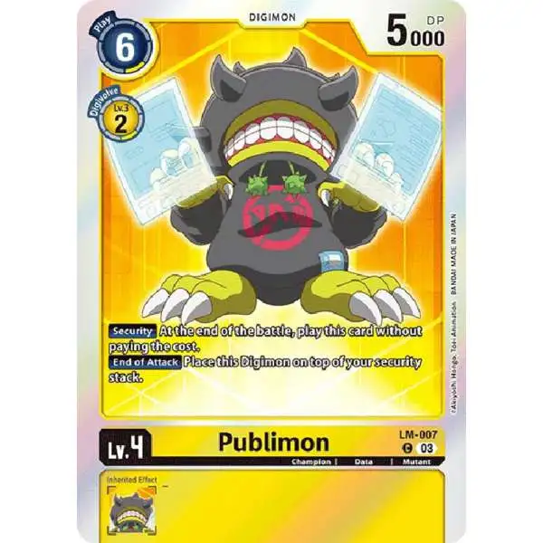 Digimon Exceed Apocalypse Common Publimon LM-007 [English Exclusive]