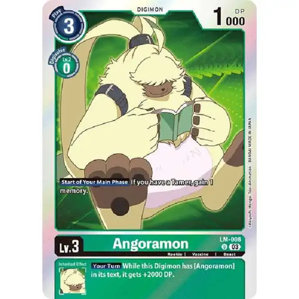 Digimon Exceed Apocalypse Uncommon Angoramon LM-008 [English Exclusive]