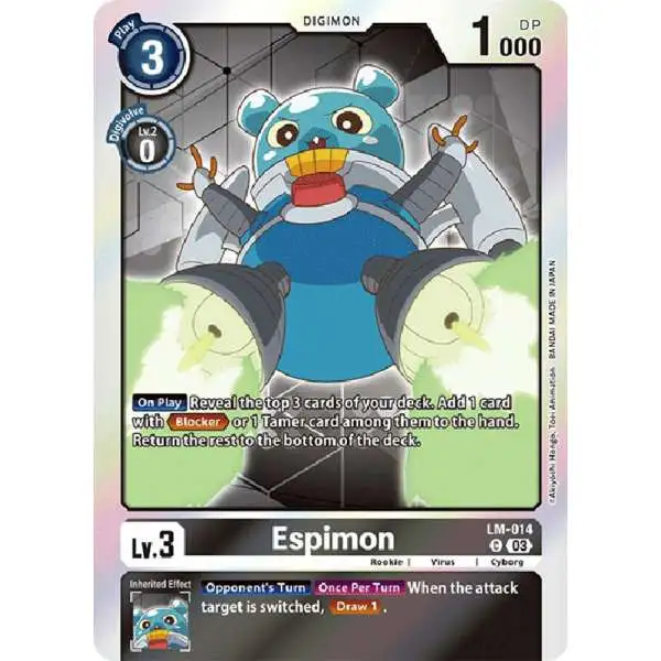 Digimon Exceed Apocalypse Common Espimon LM-014 [English Exclusive]
