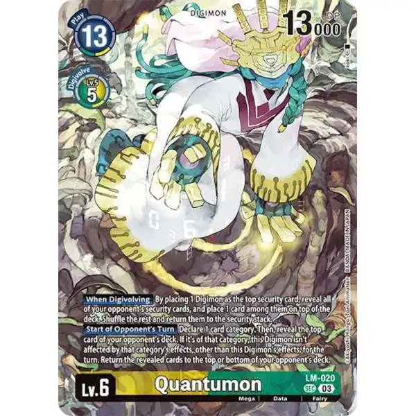 Digimon Trading Card Game Special Limited Set Secret Rare Quantumon LM-020 [Alternate Art]