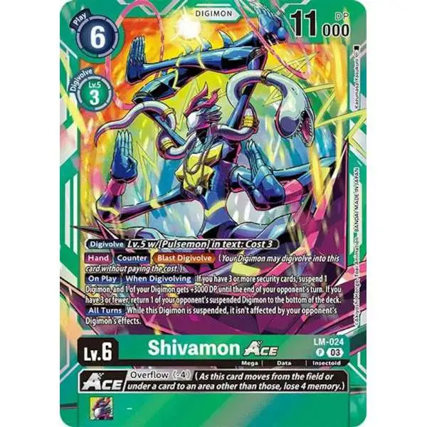 Digimon Trading Card Game Special Limited Set Promo Shivamon ACE LM-024