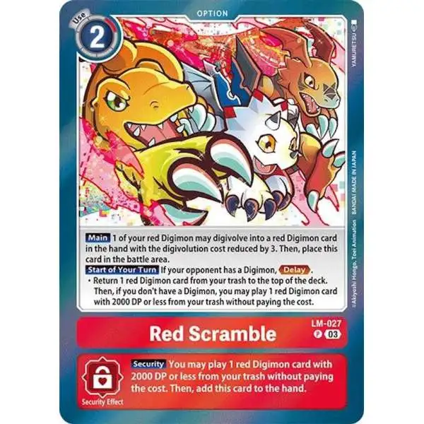 Digimon Trading Card Game Special Limited Set Promo Red Scramble LM-027