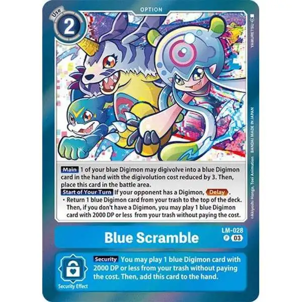 Digimon Trading Card Game Special Limited Set Promo Blue Scramble LM-028