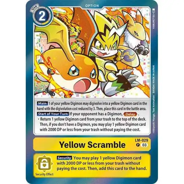 Digimon Trading Card Game Special Limited Set Promo Yellow Scramble LM-029 [Reprint]