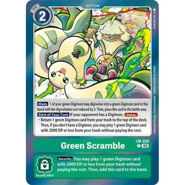 Digimon Trading Card Game Special Limited Set Promo Green Scramble LM-030