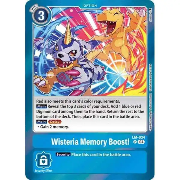 Digimon Trading Card Game Special Limited Set Promo Wisteria Memory Boost! LM-034