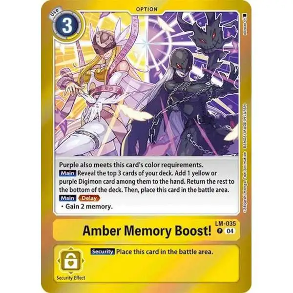 Digimon Trading Card Game Special Limited Set Promo Amber Memory Boost! LM-035