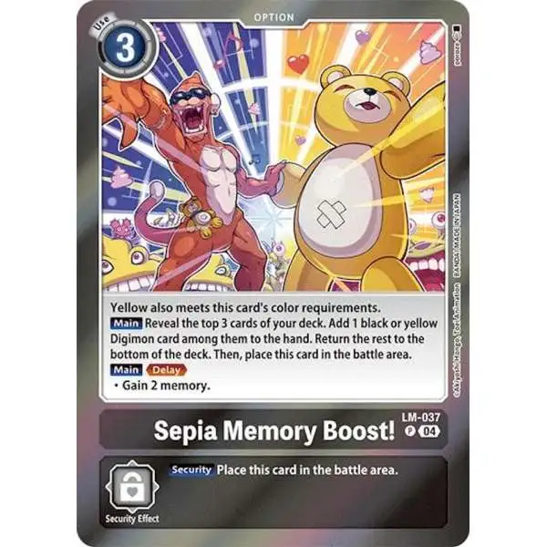 Digimon Trading Card Game Special Limited Set Promo Sepia Memory Boost! LM-037